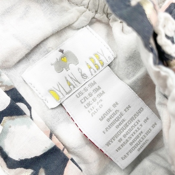 Dylan & Abby seashell/sand dollar print baby girls romper - Picture 3 of 4